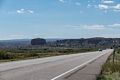 Highway and scenery.<br />Aug. 10, 2017 - Along US-89 between Bryce and Page, Utah.