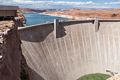 Glen Canyon Dam and Lake Powell.<br />Aug. 11, 2017 - Page, Arizona.