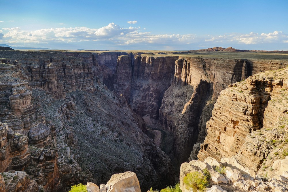 The Little Colorado River and its canyon.<br />Aug. 11, 2017 - Along Arizona Rd. 64 East of the Grand Canyon National Park, Arizona.