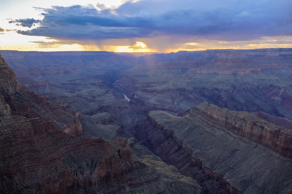 View from Lipan Point Overlook.<br />Aug. 11, 2017 - Grand Canyon National Park, Arizona.