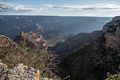View from Rim Trail near our lodging at Thunderbird Lodge.<br />Aug. 12, 2017 - Grand Canyon National Park, Arizona.