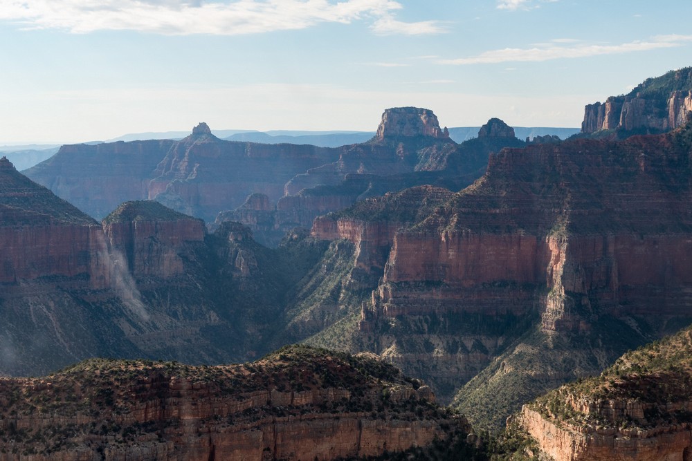 Helicopter tour of the Grand Canyon.<br />Aug. 12, 2017 - Grand Canyon National Park, Arizona.