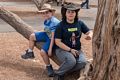 Matthew and Miranda<br />Along the Rim Trail.<br />Aug. 12, 2017 - Grand Canyon National Park, Arizona.