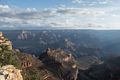 View from Rim Trail near our lodging at Thunderbird Lodge early in the morning.<br />Aug. 13, 2017 - Grand Canyon National Park, Arizona.