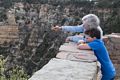 Joyce and Matthew at Lookout Studio.<br />Aug. 13, 2017 - Grand Canyon National Park, Arizona.