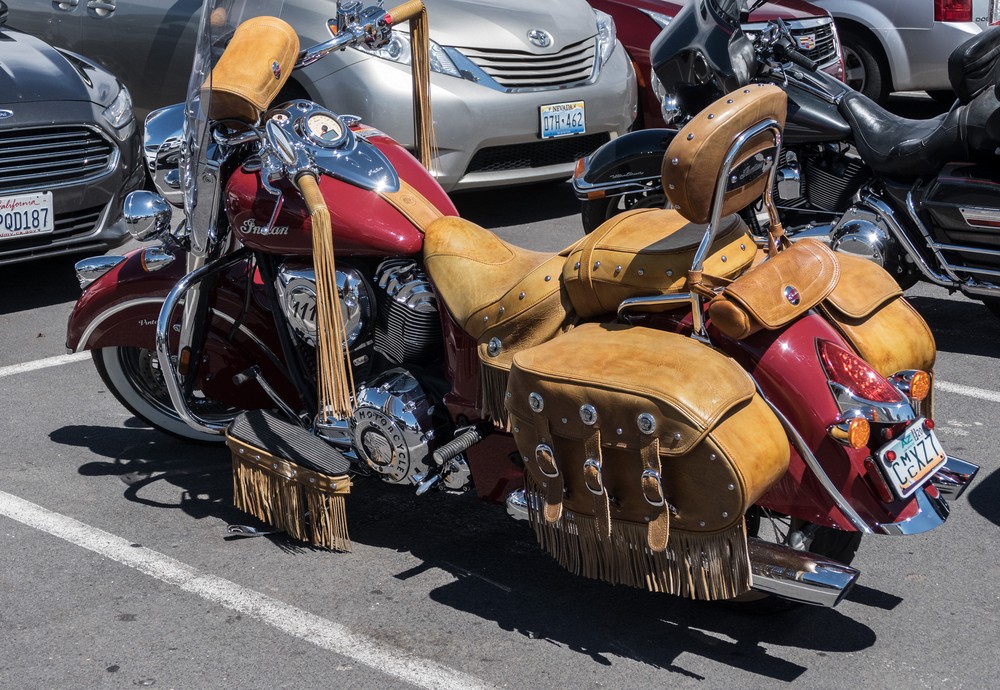 Indian motorcycle.<br />Aug. 13, 2017 - Grand Canyon National Park, Arizona.
