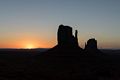View from our cabin.<br />The Mittens at sunrise.<br />Aug. 14, 2017 - Monument Valley Navajo Tribal Park, Arizona.