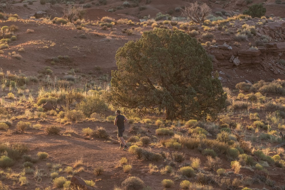 View from our cabin at sunrise.<br />Aug. 14, 2017 - Monument Valley Navajo Tribal Park, Arizona.