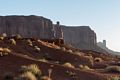 Sentinel Mesa.<br />View from in front of our cabin.<br />Aug. 14, 2017 - Monument Valley Navajo Tribal Park, Arizona.