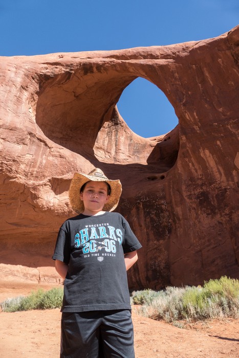Matthew.<br />On tour with Navajo Spirit Tours.<br />Aug. 14, 2017 - Monument Valley Navajo Tribal Park, Arizona.