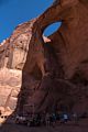 At Sun's Eye.<br />On tour with Navajo Spirit Tours.<br />Aug. 14, 2017 - Monument Valley Navajo Tribal Park, Arizona.