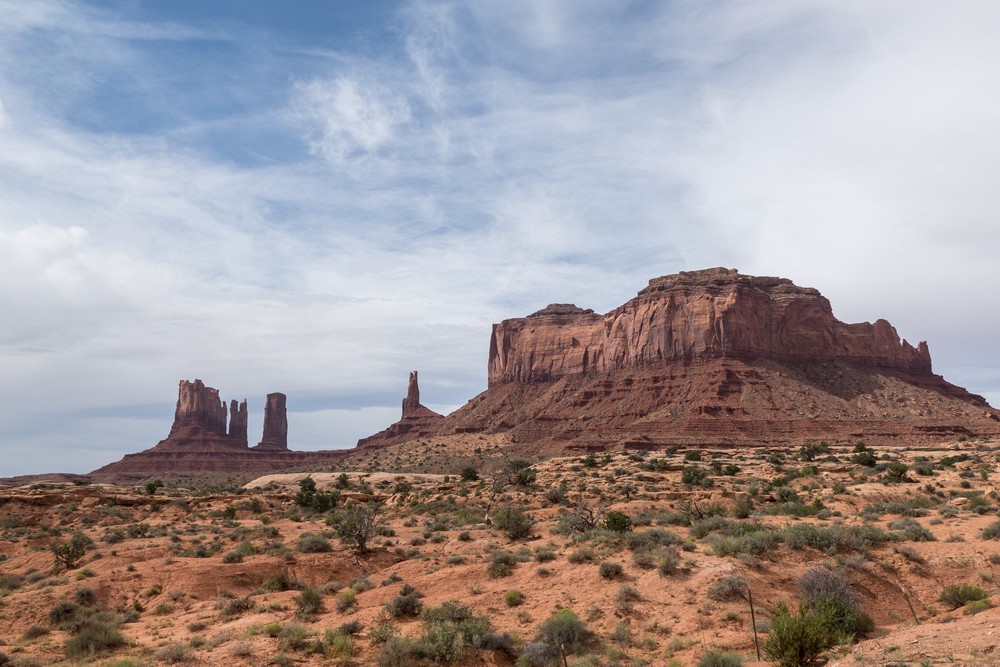 Leaving Monument Valley to the North.<br />Aug. 15, 2017 - Monument Valley Navajo Tribal Park, Utah.