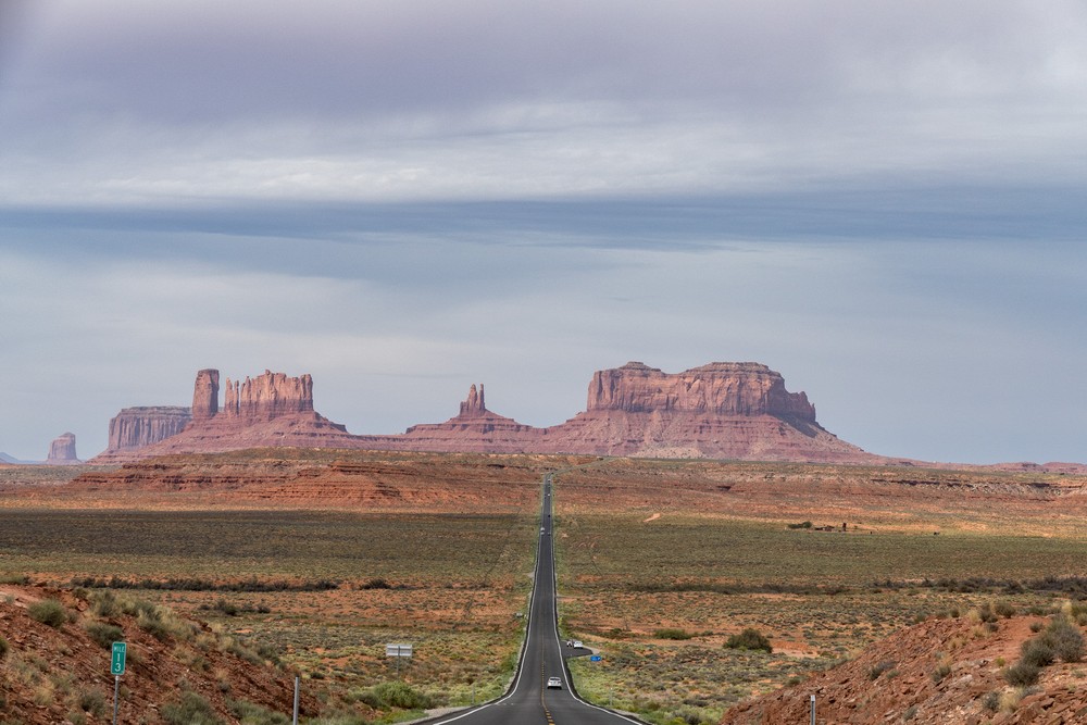 Leaving Monument Valley to the North.<br />Aug. 15, 2017 - Monument Valley Navajo Tribal Park, Utah.