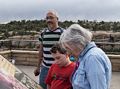 Carl, Matthew, and Joyce.<br />Cliff Palace overlook.<br />Aug. 15, 2017 - Mesa Verde National Park, Colorado.