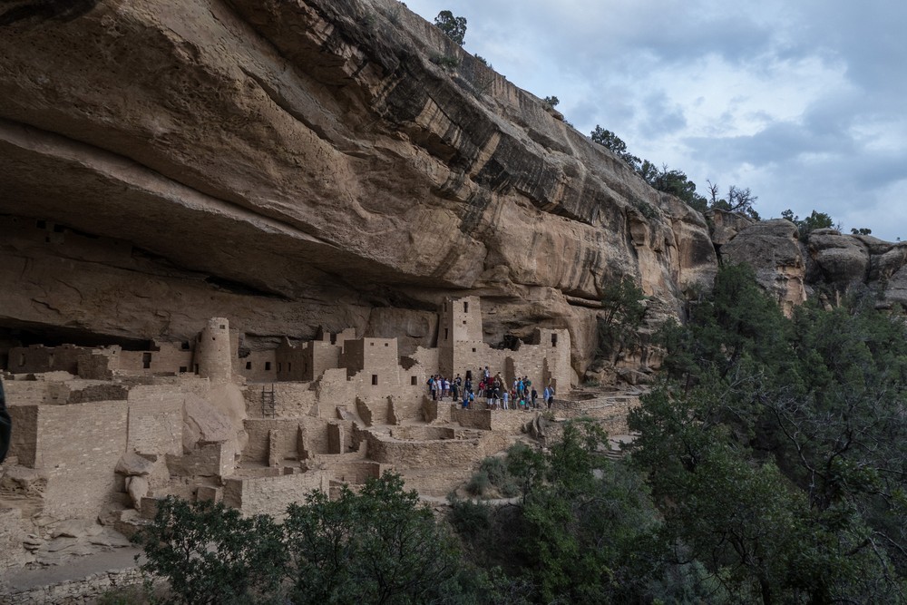 The evening tour of Cliff Palace.<br />Aug. 15, 2017 - Mesa Verde National Park, Colorado.