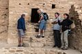 Carl, Holly, and others.<br />The evening tour of Cliff Palace.<br />Aug. 15, 2017 - Mesa Verde National Park, Colorado.