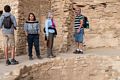 Miranda, Joyce, and Carl.<br />The evening tour of Cliff Palace.<br />Aug. 15, 2017 - Mesa Verde National Park, Colorado.