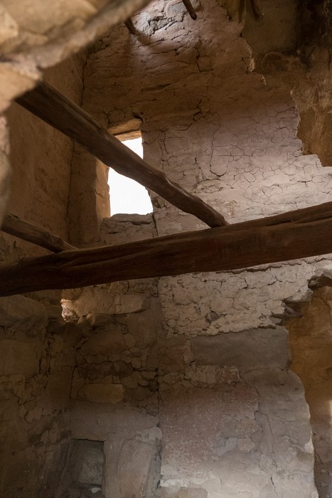 Interior of a cliff dwelling.<br />The evening tour of Cliff Palace.<br />Aug. 15, 2017 - Mesa Verde National Park, Colorado.