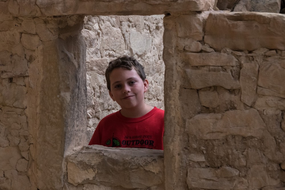 Matthew.<br />The evening tour of Cliff Palace.<br />Aug. 15, 2017 - Mesa Verde National Park, Colorado.