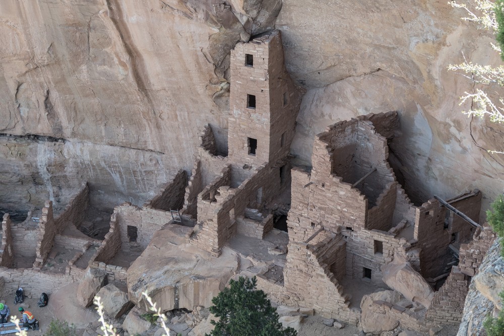 Square Tower House.<br />Aug. 16, 2017 - Mesa Verde National Park, Colorado.