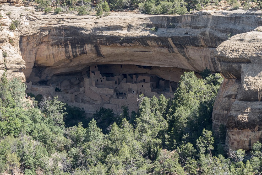 Cliff Palace from Sun Point View.<br />Aug. 16, 2017 - Mesa Verde National Park, Colorado.
