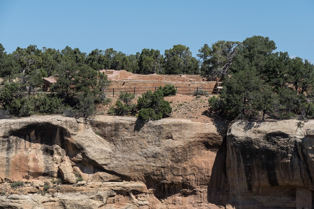 Sun Temple across the canyon.<br />Aug. 16, 2017 - Mesa Verde National Park, Colorado.