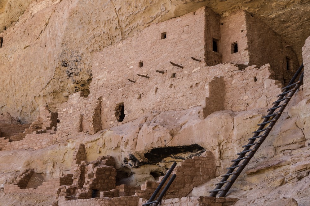 Ranger guided tour of Long Huose.<br />Aug. 16, 2017 - Mesa Verde National Park, Colorado.