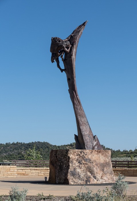 "The Ancient Ones" by Edward J. Fraughton, 2012.<br />At the visitor center.<br />Aug. 16, 2017 - Mesa Verde National Park, Colorado.