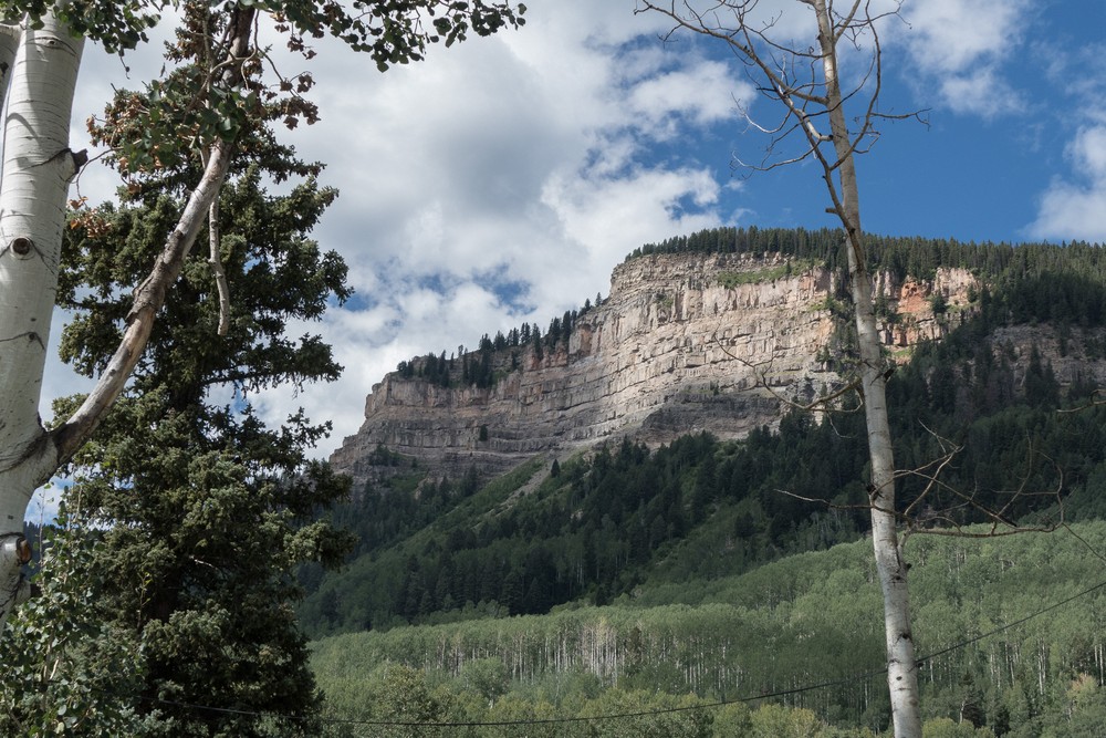 View from Elbert Creet Trail head.<br />Aug. 17, 2017 - Next to 46825 US-550, Durango, Colorado.
