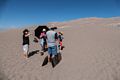 Miranda, Joyce, Carl, and Matthew on the dunes.<br />Aug. 18, 2017 - Great Sand Dunes National Park, Colorado.