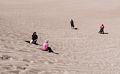 Miranda watched Joyce sledding.<br />Aug. 18, 2017 - Great Sand Dunes National Park, Colorado.