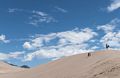Matthew struggling up the dune while Carl waits for him.<br />Aug. 18, 2017 - Great Sand Dunes National Park, Colorado.