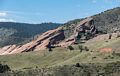 Red Rocks Amphitheatre.<br />View from Dinosaur Ridge.<br />Aug. 19, 2017 - Jefferson County, Colorado.