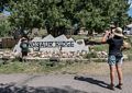 Matthew, and Holly photographing him.<br />Dinosaur Ridge.<br />Aug. 19, 2017 -Morrison, Colorado.