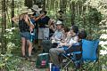 Holly, Joyce Matthew, Carl, and Miranda.<br />Everyone trying to stay cool in the shade while waiting for the eclipse to start.<br />Aug. 21, 2017 - Vesta Cedar Glade State Natural Area, Tennessee.