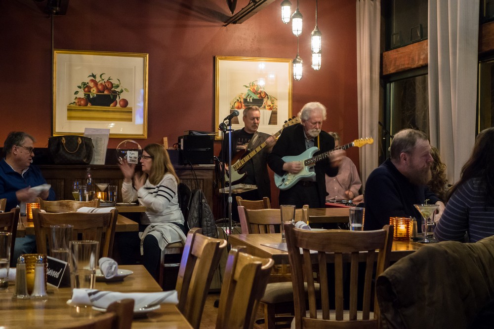 Joyce's birthday dinner at Glenn's Food & Libation.<br />We had live entertainment.<br />Jan. 14, 2018 - Newburyport, Massachusetts.