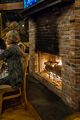 It was nice to sit near the fireplace.<br />Joyce's birthday dinner at Glenn's Food & Libation.<br />Jan. 14, 2018 - Newburyport, Massachusetts.