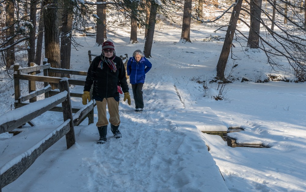 Nancy and Joyce.<br />Jan. 18, 2018 - Maudslay State Park, Newburyport, Massachusetts.