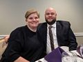 Louise and Jeremy.<br />Luncheon after funeral for Neil's wife Patty.<br />Jan. 22, 2018 - Nashua Country Club, Nashua, New Hampshire.