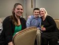Kylie, Zach, and Kim.<br />Luncheon after funeral for Neil's wife Patty.<br />Jan. 22, 2018 - Nashua Country Club, Nashua, New Hampshire.