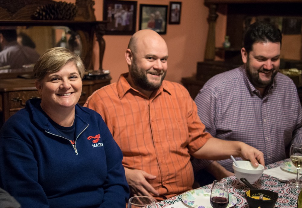 Louuse, Jeremy, and Jay R.<br />Jan. 25, 2018 - At Paul and Norma's in Teksbury, Massachusetts.