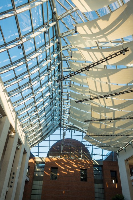 Attrium roof.<br />Jan. 26, 2018 - PEM, Salem, Massachusetts.