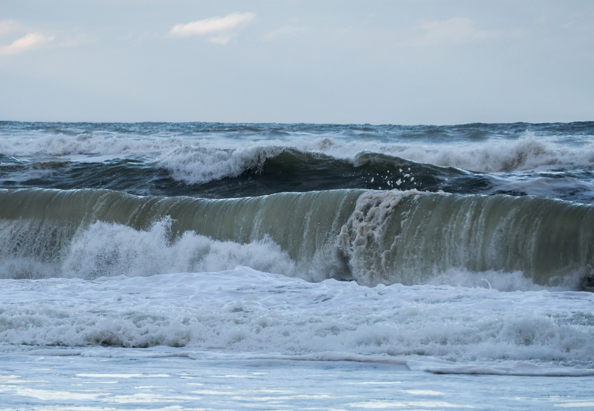 Weekend nor'easter still making waves.<br />Off parking lot #2.<br />March 4, 2018 - Parker River National Wildlife Refuge, Plum Island, Massachusetts.