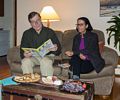 Juris and Nancy.<br />Juris' 75th birthday celebration.<br />March 10, 2018 - At Uldis and Edite's in Manchester by the Sea, Massachusetts.