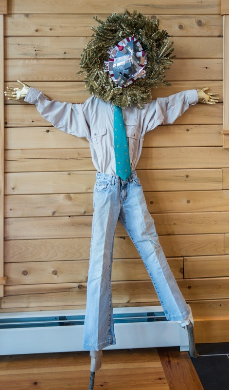 Effigy make by Joyce.<br />Vernal equinox party.<br />March 17, 2018 - At Michael and Kathleen's in Campton, New Hampshire.