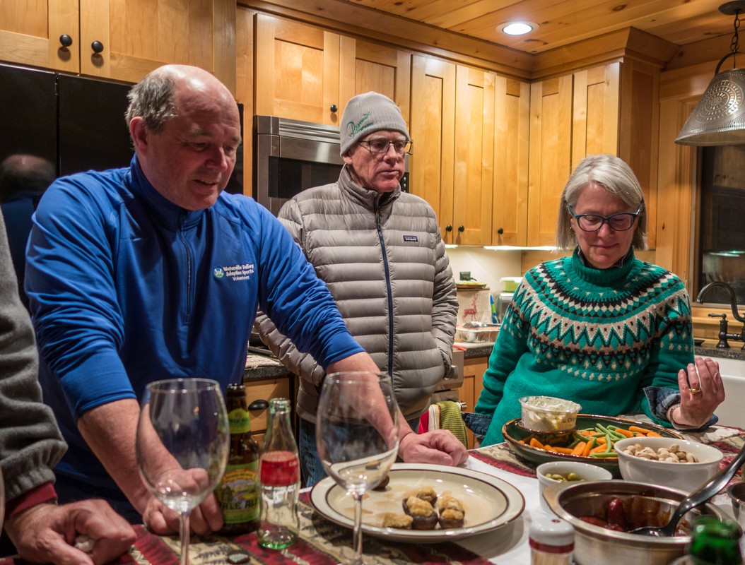 Robert, Michael, and Kathleen.<br />Vernal equinox party.<br />March 17, 2018 - At Michael and Kathleen's in Campton, New Hampshire.