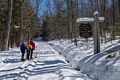 Joyce, Moe and Fred.<br />Hike to Atwood Pond along the Historic Sandwich Notch Road.<br />March 18, 2018 - Thornton/Sandwich, New Hampshire.