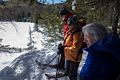 Fred, Moe, and Joyce at Atwood Pond.<br />Hike to Atwood Pond along the Historic Sandwich Notch Road.<br />March 18, 2018 - Thornton/Sandwich, New Hampshire.
