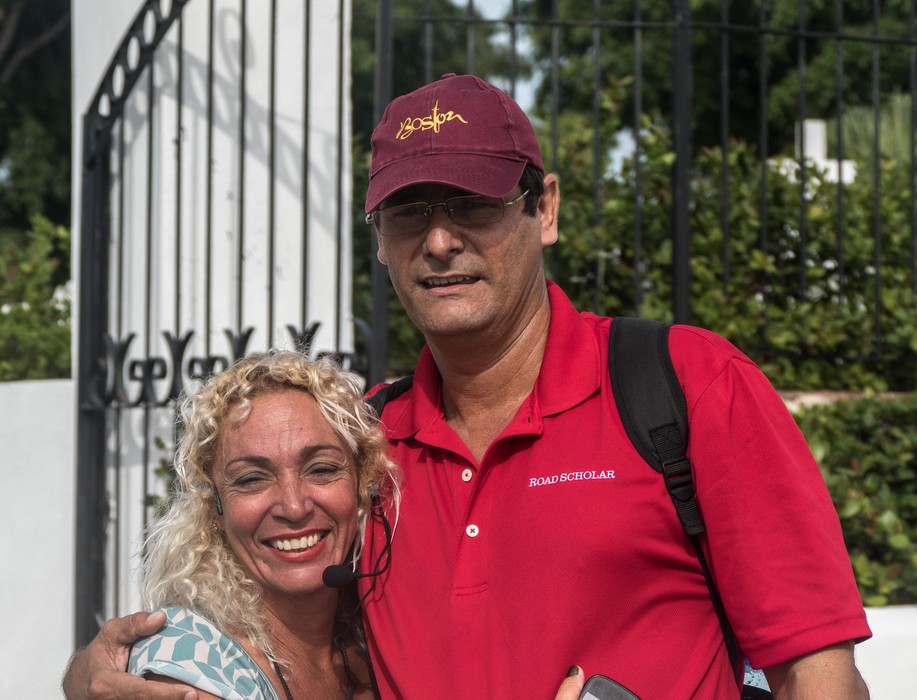Local expert and our tour guide Osmar.<br />Oct. 30, 2016 - Saint Ifigenia Cemetery in Santiago de Cuba.