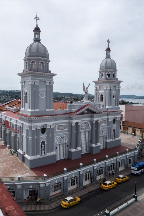 Cathedral Nuestra Se�ora de la Asunci�n.<br />View from the rooftop restaurant at the Casa Granda Hotel.<br />Oct. 30, 2016 - Santiago de Cuba.